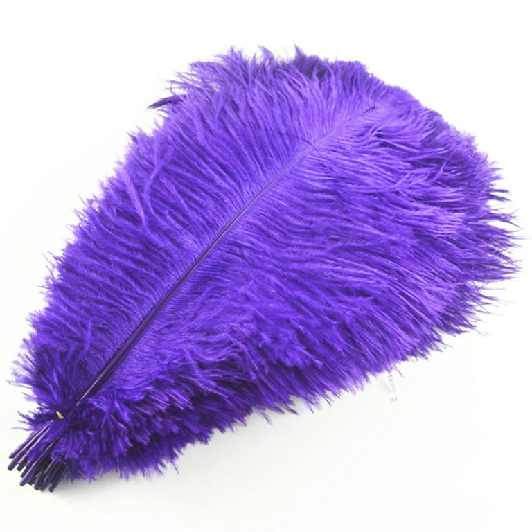 BellaDonnaUa Purple Robe with Ostrich Feathers Handmade