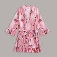thumbnail image 5 of Lindreshi Robes for Women Clearance Satin Silk Pajamas Women Nightdress Lingerie Robes Underwear Sleepwear Sexy, 5 of 9