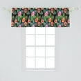 thumbnail image 2 of Ambesonne Hibiscus Window Valance, Palm Tree and Flowers, 54" X 18", Multicolor, 2 of 3