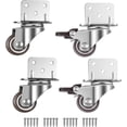 thumbnail image 1 of Paquete De 4 Ruedas Giratorias, Ruedas Para Muebles, Ruedas Con Freno, Placa De Montaje En L 25 Mm Ls Yl, 1 of 5