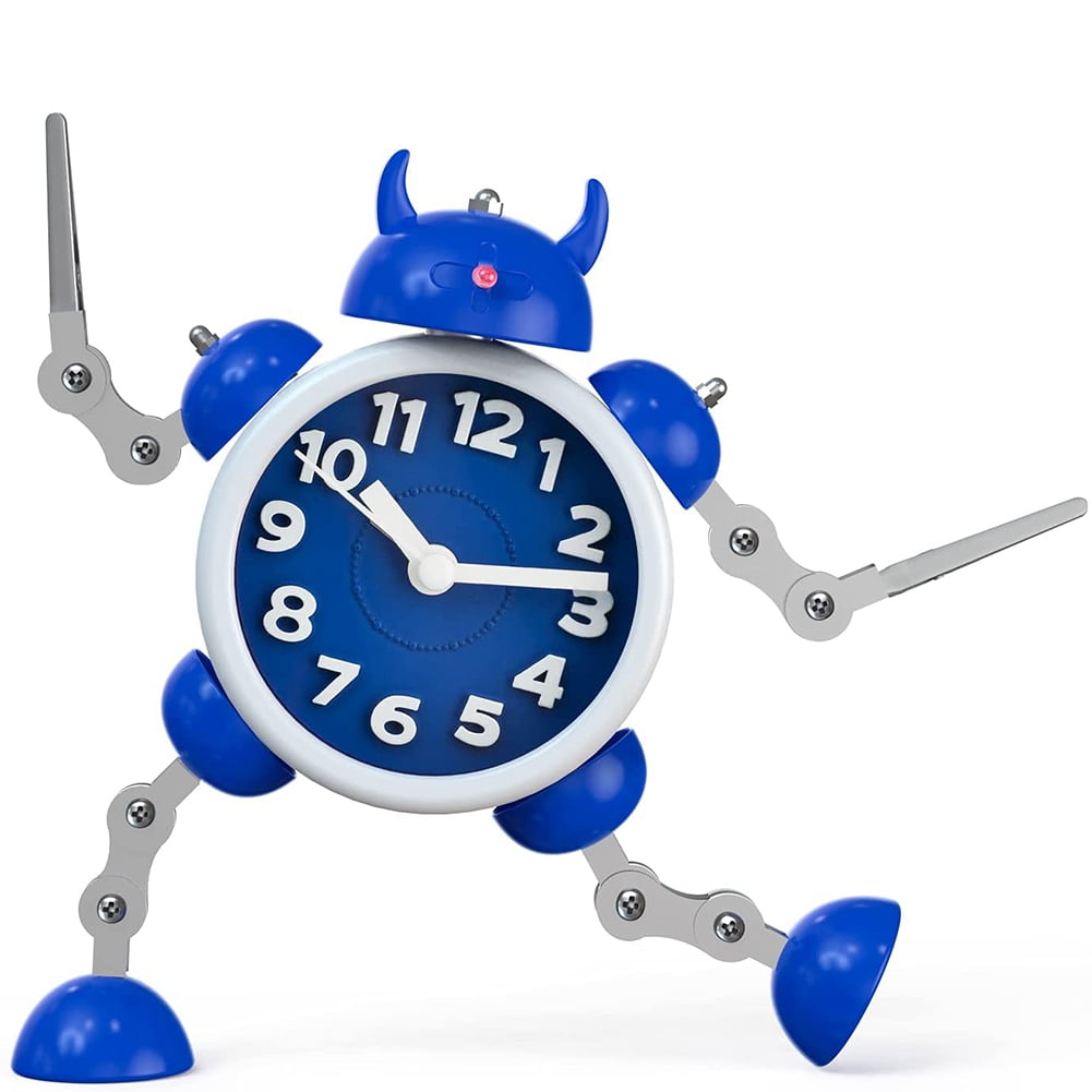 Children's Alarm Clock, Robot Alarm Clock, Children's Analogue Alarm