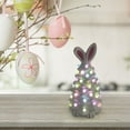 thumbnail image 5 of NSESSHome 2025 Newly Lighted Easter Bunny Ceramic Tabletop Tree Pre-Lit Rabbit Figurines with Colorful Lamp Beads and Bunny Ear Top Spring Easter Holiday Decor Gifts, 5 of 7