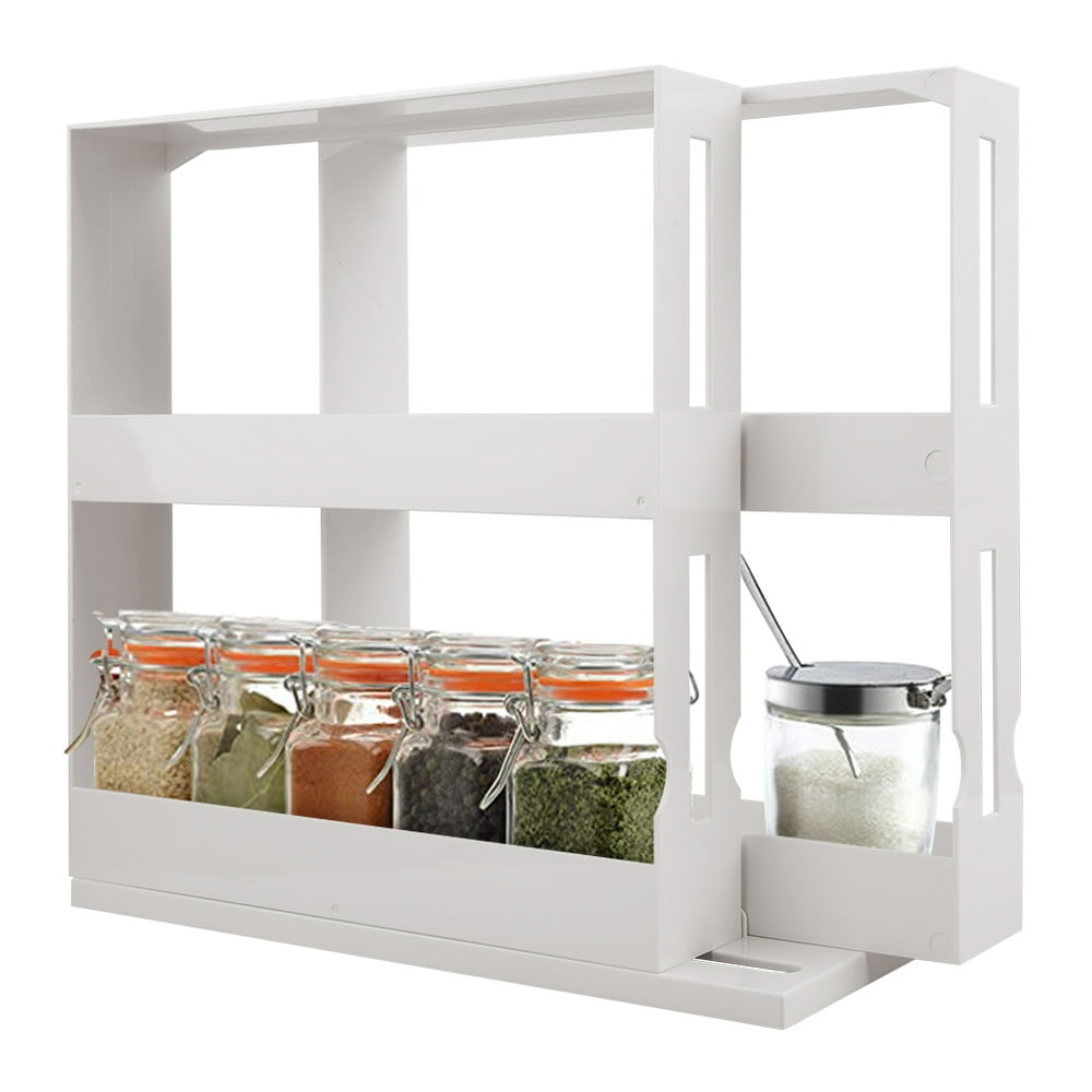 Multifunctional Rotating Spice Rack Organizer Kitchen Cupboard