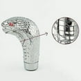Universal Chrome Led Eyes Car Cobra Manual Gear Shift Knob Snake