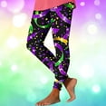 thumbnail image 2 of Babcutegg Womens Carnival Yoga Pants Lightweight Full Length Tight Fitting Gym Pants Straight Leg Womens Sport Clothes Black Size 2XL, 2 of 5