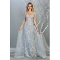 thumbnail image 1 of Floral Embroidered Evening Gown, 1 of 4