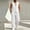 White, variant on Mens Linen Textured Sets 2 Piece Outfits Sleeveless V Neck Shirt Vest and Pants Set Vacation Outfit for Men Summer Beach Suits Sky Blue