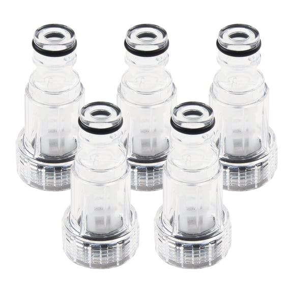 Transparent Plastic Water Inlet Filter for Pressure Washer, Easy Clean Replacement Tool to Extend Machine Life, Essential Garden Cleaning Accessory