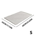thumbnail image 4 of Upgrade Self-Cooling Mat Thicken Dogs Cooling Mat Washable Non-Slip Pet Cooling Pads Blanket Sleeping Kennel Mat,Washable Ice Silk Sleep Mat Pad Breathable for Large Dogs Cats(Light Grey, 24"x18"), 4 of 9