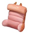 thumbnail image 4 of Almohada de respaldo de felpa, cojín de soporte de cintura, almohada de soporte de cintura transpirable, cojín de salón de respaldo para adultos Sunnimix almohada de lectura, 4 of 8