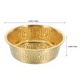 thumbnail image 2 of unbranded Para Perro Con Patrón Martillado Y Base Ancha Para Evitar Vuelcos En Color Dorado, 2 of 8