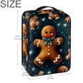 thumbnail image 6 of Gingerbread Man Polyester Shoe Boxes - Premium Storage Containers for Sneakers, Boots, and More - 23x31cm/9x12in Size - Organize Your Footwear, 6 of 7