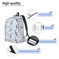 thumbnail image 3 of Easygdp Poodle Dog Mochila de Lona Resistente para Laptop, Compatible con Laptops de 15 a 17 pulgadas, Ideal para Escuela, Trabajo y Viajes-Medium, 3 of 5
