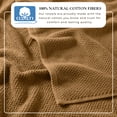 thumbnail image 3 of Great Bay Home Quick Dry Loop Textured 2-Pack Extra Large Bath Sheet Set, 35” x 68”, Mocha, 3 of 6