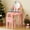 Pink, variant on Princess Vanity Table with LED Lights & Stool, 5-Drawer Makeup Dresser Table, Pretend Play Dressing Desk for Girls