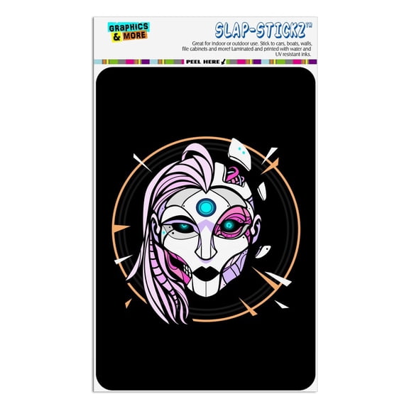 Cyborg Android Robot Science Woman Face Home Business Office Sign