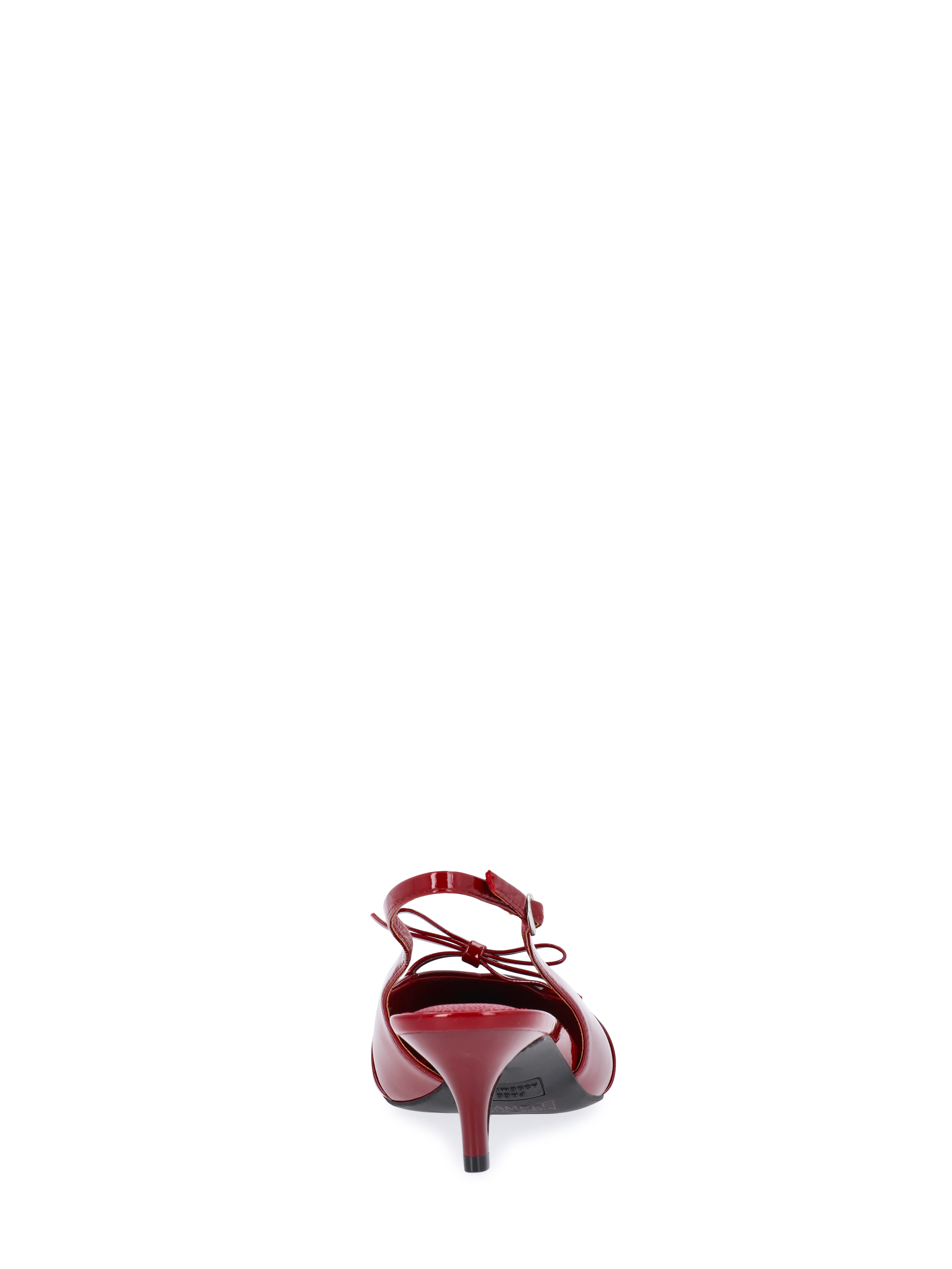 Free Assembly Women's Slingback Kitten Heel Shoes with Bow