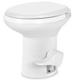 thumbnail image 4 of DEXTRUS Portable RV Toilet with Pedal Flush, Gravity Flush Toilet High Profile for Caravan Travel, Camping, Boating, White, 4 of 10