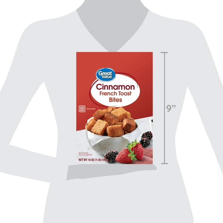 Great Value Cinnamon French Toast Bites, 16 oz (Frozen) 