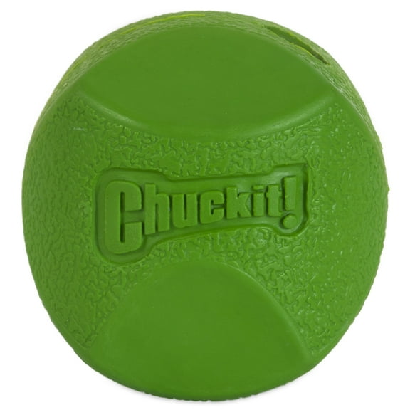Chuckit! Erratic Ball Rubber Fetch Dog Toy for Unpredictable Bounce, Small 2" for Dogs Up To 20 lb, Pack of 2, Green