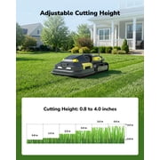 YARBO Robot Lawn Mower Pro for Large Yard up to 6 Acres, Wire Free App Control Robotic Lawnmower with 0.8-4.0 Cutting Height, AI Vision