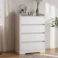 thumbnail image 2 of Hassch 4-Drawer Storage Dresser for Bedroom, Modern Chest of Drawers for Closet, Entryway, Living Room, White, 2 of 9