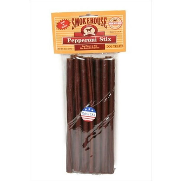 SmokeHouse Pepperoni Stix Dog Treats, 8 Oz