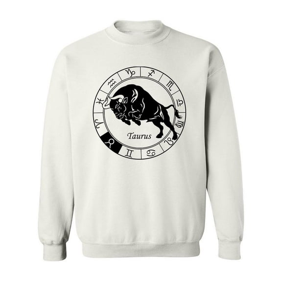 Zodiac Sign Taurus Sweatshirt Men -Image by Shutterstock, Male 4X-Large