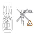 thumbnail image 3 of Dalazy Descender Plate 35KN Paw Rigging Plate 4 Holes Rock Climbing Gear Red, 3 of 7