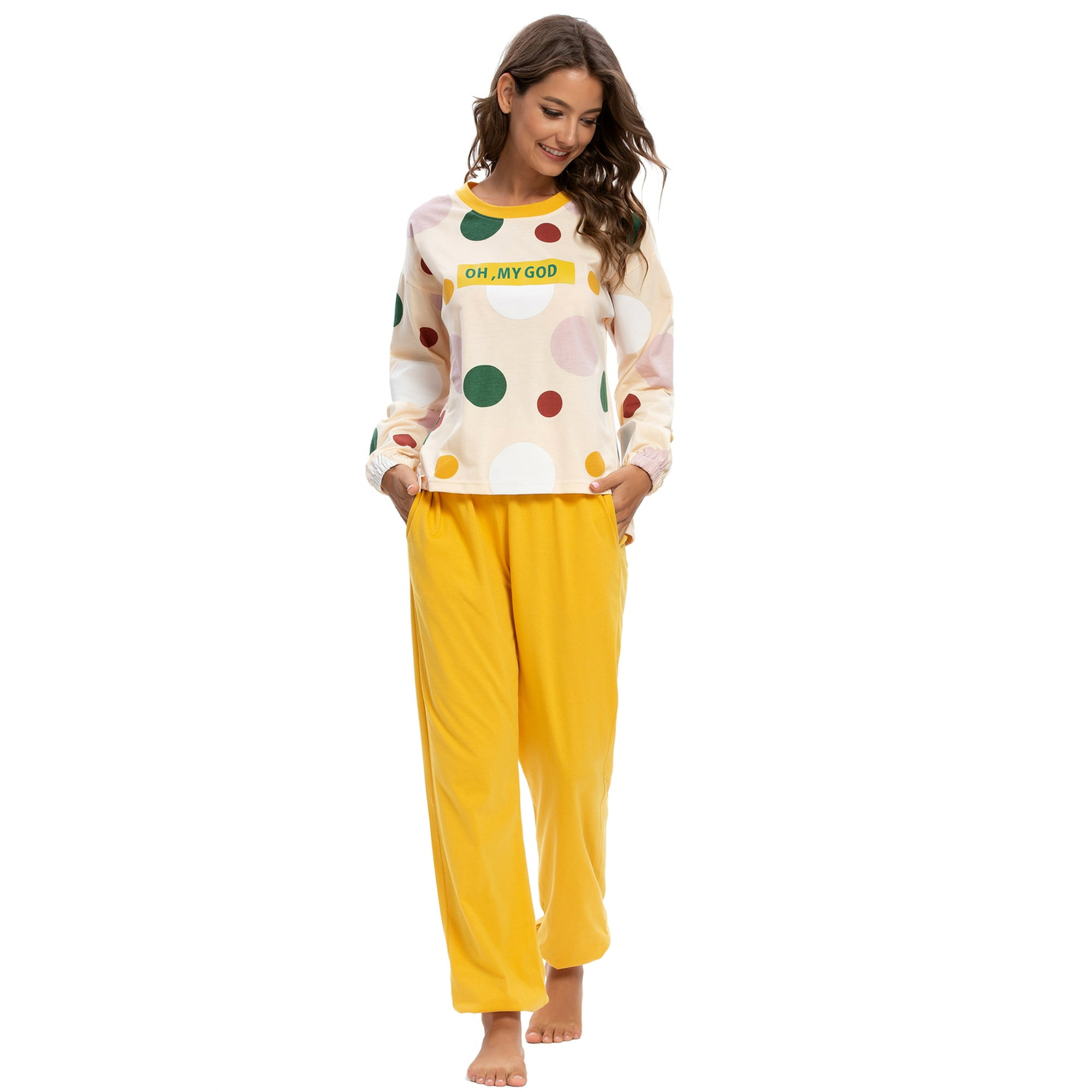 MintLimit Pyjama à Manches Longues Ensemble pour les Femmes Haut