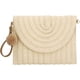 thumbnail image 1 of Xiao Hua Bolso de mano de paja, tipo sobre, para mujer, de verano, tejido, para playa (beige), 1 of 5