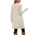 thumbnail image 5 of Midi Dresses For Women Sevevn Women's Long Sleeve Dress Tunic Sweater Dresses with Pockets Fashion 2025 Buttons Side, 5 of 5