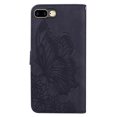 thumbnail image 5 of Feishell Wallet Case For iPhone 7 / 8/ SE 2020, Magnetic Folio Card Slots Holder Kickstand Premium PU Leather Butterfly Patterned Embossed with Wrist Strap Cover For iPhone 7 / 8/ SE 2020, Black, 5 of 13