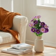 thumbnail image 5 of Clearance Artificial flowers under $1,Artificial Daisies Flowers Silk Cemetery Flower Plastic Memorial Bouquet For Hanging Window Box Home Table Centerpieces Decor, 5 of 7