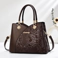 thumbnail image 2 of Stylago Handbags and Purses 2026 Shiny Shoulder Bags for Women Top Handle Leather Crossbody Tote Travel Gift for Ladies Brown, 2 of 5
