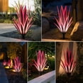 thumbnail image 6 of Solar Lights Outdoor Waterproof, 1.8ft Metal Artificial Agave Plant Solar Garden Lights, for Pathway Walkway Yard Lawn Decorative Landscape Lighting, Warm White (Pink), 6 of 8