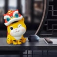 thumbnail image 4 of Hucha con forma de cerdito y estatua de animal, adorno para el hogar o la oficina. Use sombrero, 4 of 6
