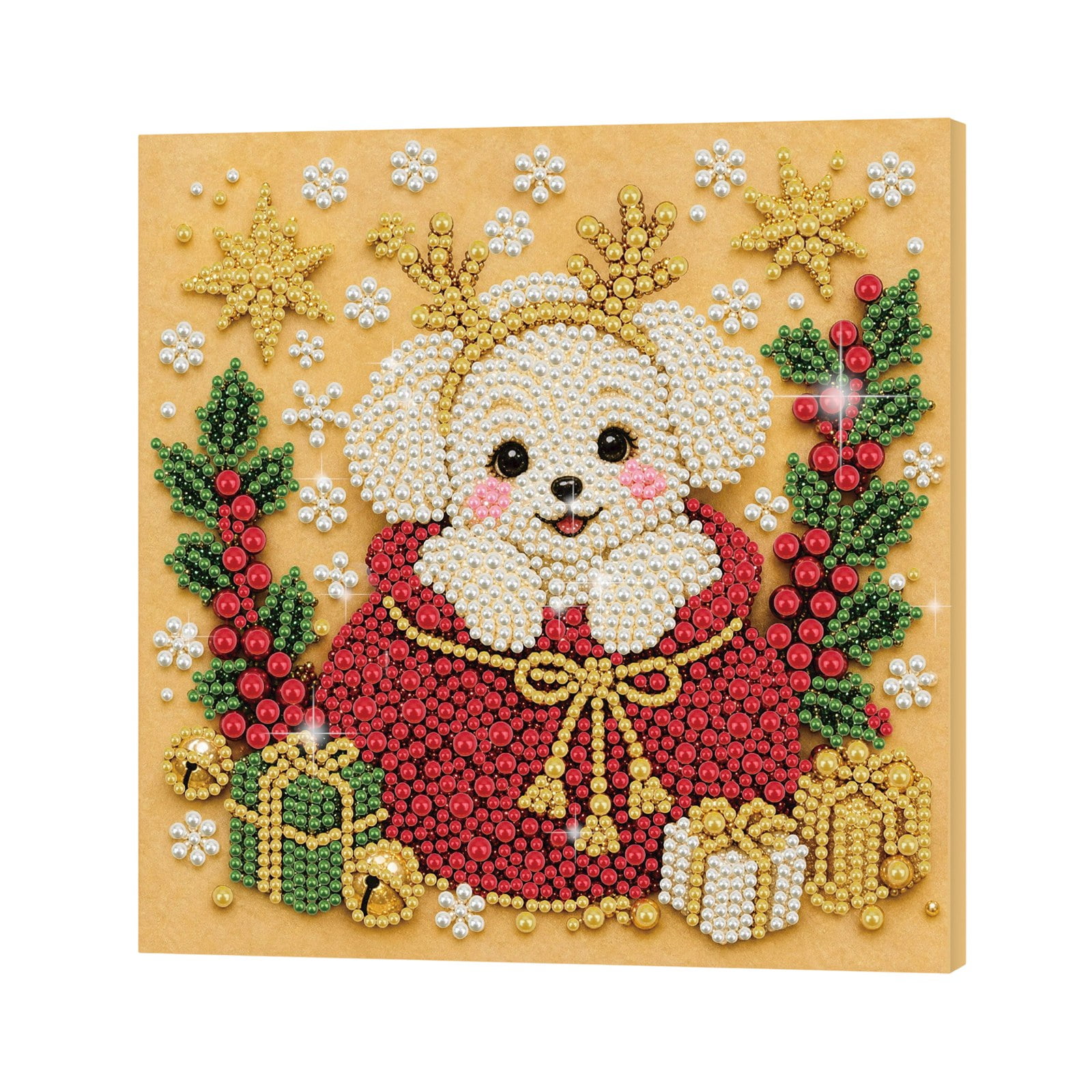 Christmas Cartoon 5D Diamond Painting Kit Beautiful Finished Result for Office Desk Decor Gift for Beginners Framed Beautiful Finished Home Decor