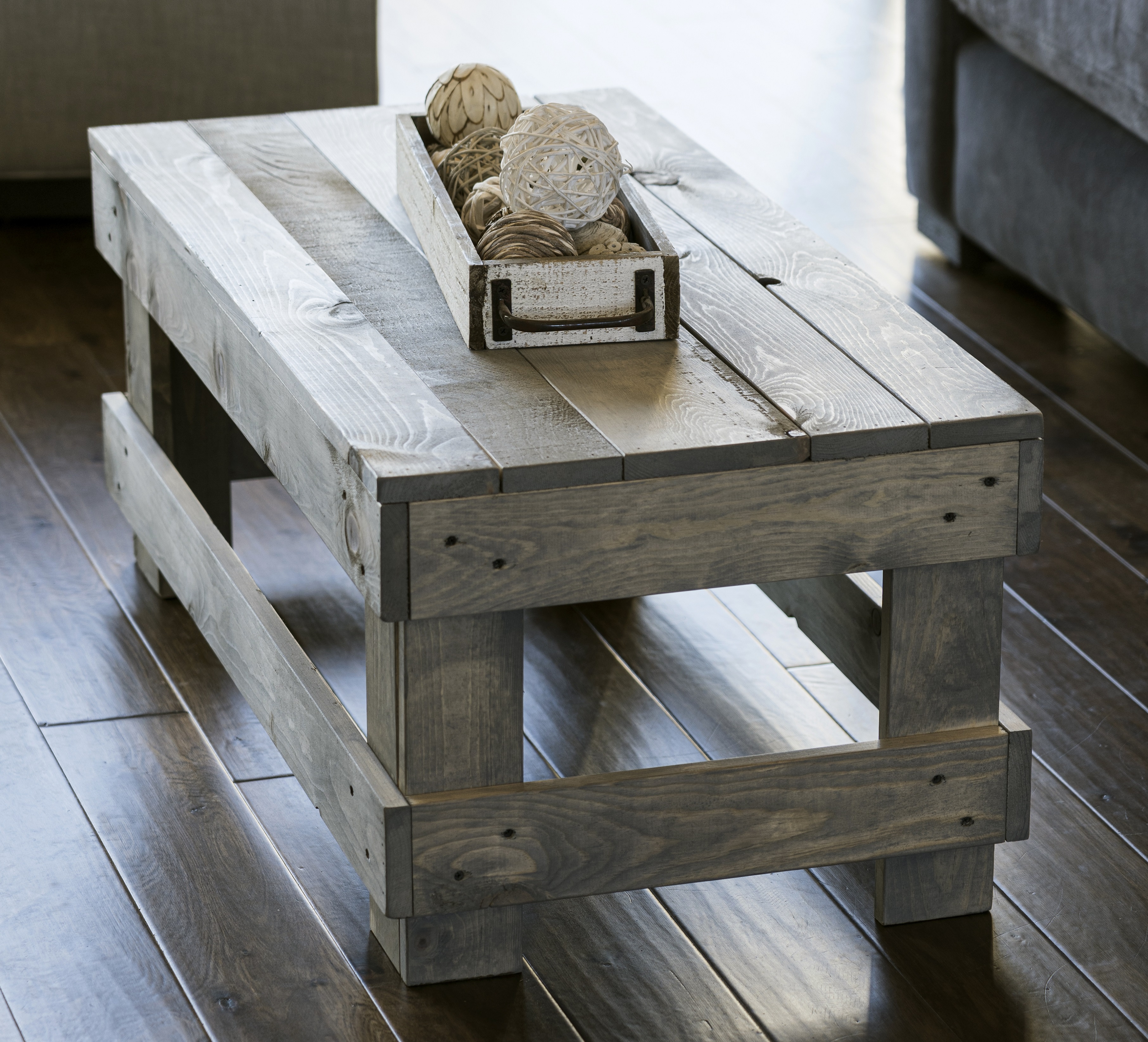 landmark pine solid wood farmhouse coffee table