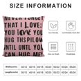 thumbnail image 6 of Acheng Never Forget That I Love You HUG This Pillow Until You Can HUG Decor Throw Pillow Case Decor for Home Bedroom,Pillow case, Gifts Long Distance Relationship, Boyfriend,Set of 2 White, 6 of 6