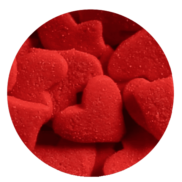 Jumbo Red Heart Shape Sprinkles 1lb