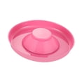 thumbnail image 4 of Comedero para cachorros, comedero lento para perros, plato de acero inoxidable para premios que reduce el vómito. Rosa, 4 of 9