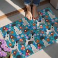 thumbnail image 4 of Dog with Pioneer Flower Door Rugs,Washable Non Slip Door Mats Indoor,Decorative Door Mats,Entry Mat Indoor for Entrance,Bedroom,Kitchen,Bathroom,20"x32", 4 of 6