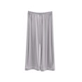 thumbnail image 4 of Bixock Women Pajamas Pants Loungewear Pants Capris Pants Solid Color Elastic Waist Wide Leg Loose Thin Textile Wearable Outside Indoor Homewear Sleepwear Trousers Women Clothings, 4 of 5
