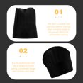 thumbnail image 4 of Restaurant Chef Hat Kitchen Working Black Miss Men and Women Non-woven Fabric 20 Pcs, 4 of 6