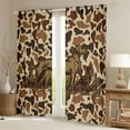 thumbnail image 2 of Feelyou Farm Dog Blackout Curtains Set of 2 (52x84 Each), Camo Abstract Window Curtains, 2 of 6