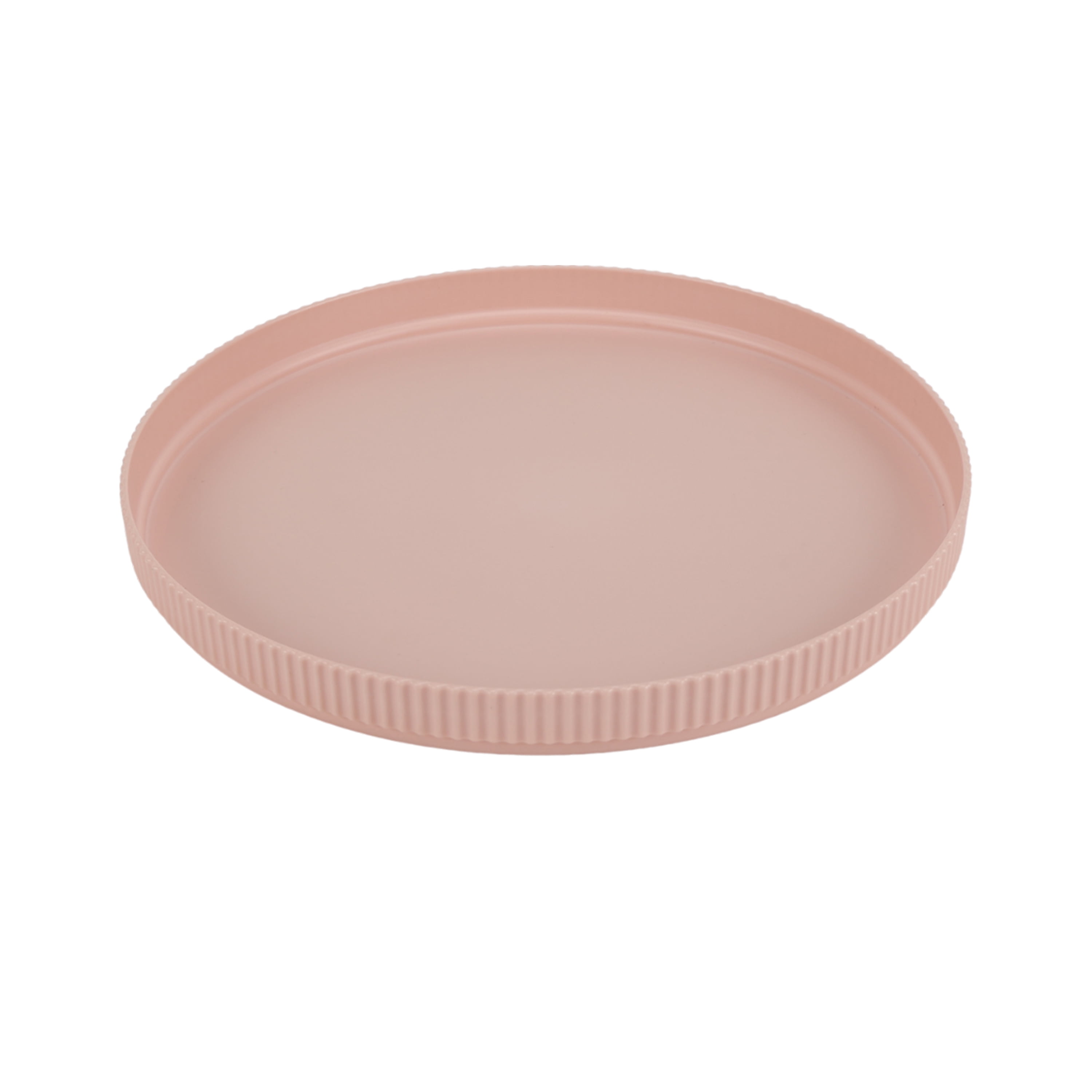 (3 pack) Mainstays Eco-Friendly Recycled Plastic Dinner Plate, Blush Pink, 10"