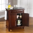 thumbnail image 3 of Pemberly Row Modern Wood Portable Kitchen Island in Mahogany, 3 of 7