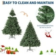 thumbnail image 3 of Senfot 7.5Ft Artificial Christmas Tree with Lights, Premium Spruce Hinge Material, Holiday Xmas Tree with Metal Hinges and Collapsible Base for Office Decorations and Home Gatherings, 3 of 8