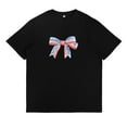 thumbnail image 2 of God Bless America Print Tshirts Patriotic 4th of July Graphic Tees American Pride Faith Casual Short Sleeve Tops Cotton Shirts for Daily Outfits Black,3XL, 2 of 8